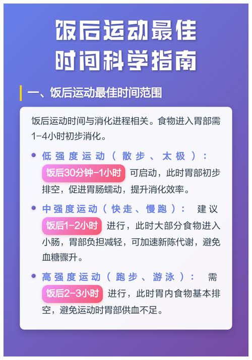 饭后多长时间进行运动最科学？