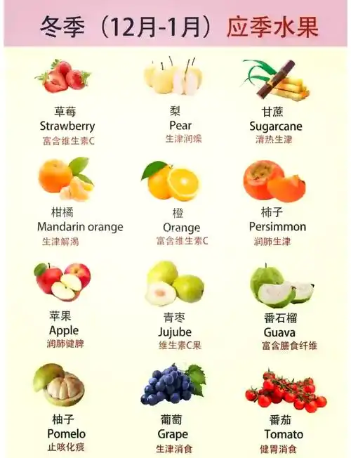 冬季最适合吃的水果是什么？