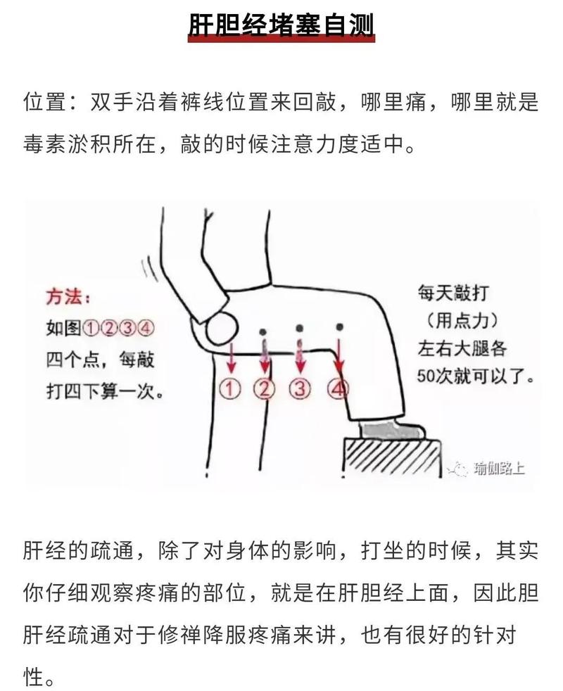 如何通过敲胆经、刮肝经和敲带脉有效瘦大腿和腰？