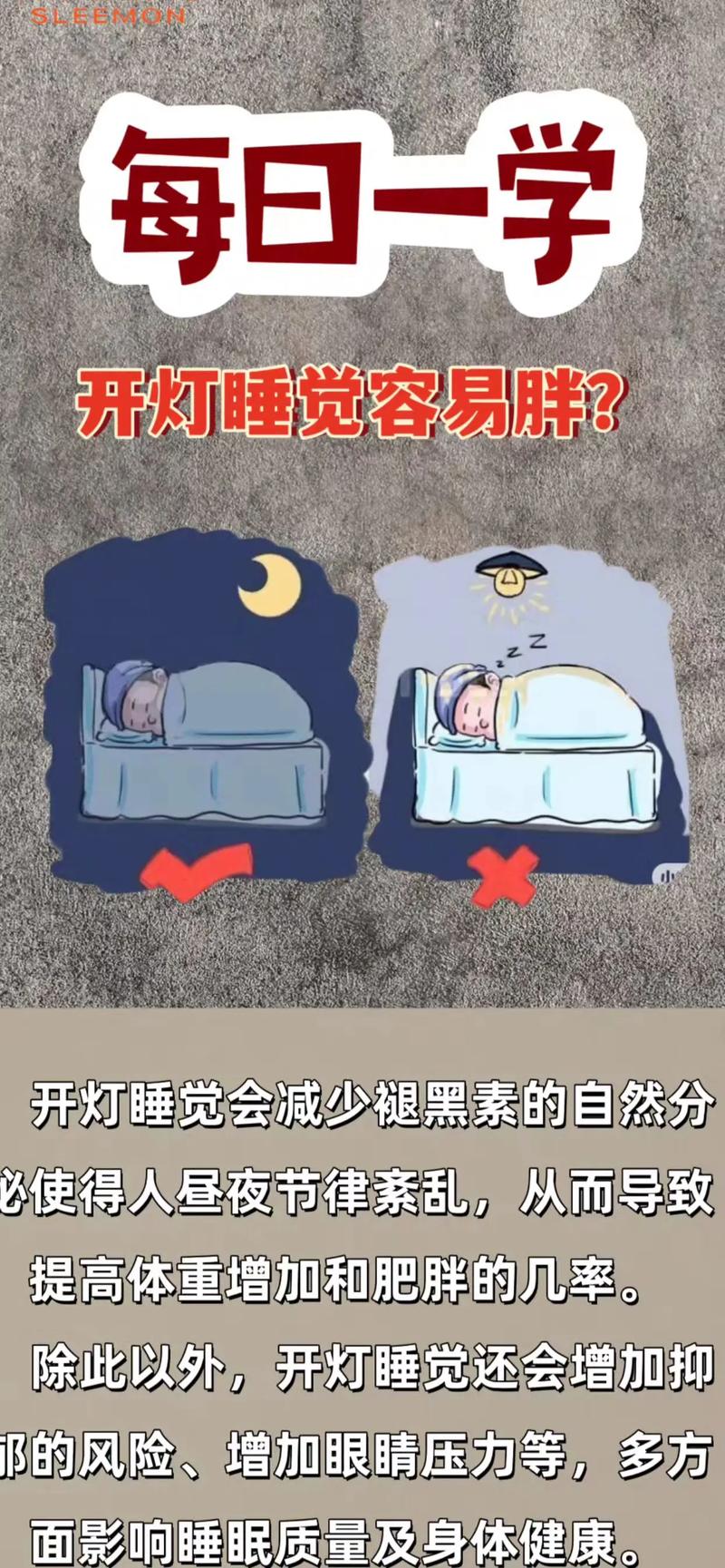卧室灯光太亮，会导致睡眠质量差，进而引发肥胖吗？