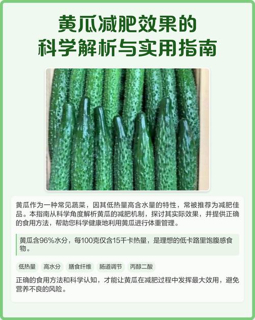 黄瓜真的有如此惊人的减肥效果吗？