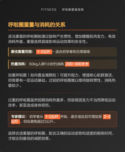 呼啦圈重量与减肥效果之间有什么关联？