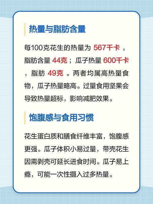 花生瓜子的热量真的比肉类高吗？