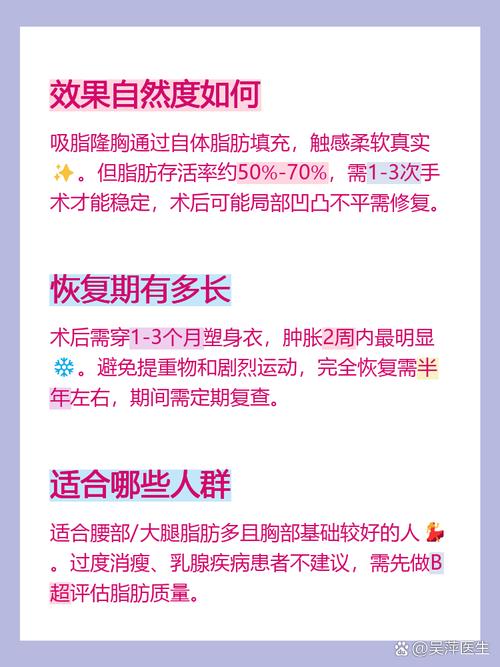 抽脂隆胸手术能同时瘦身和吗？效果真的可靠吗？
