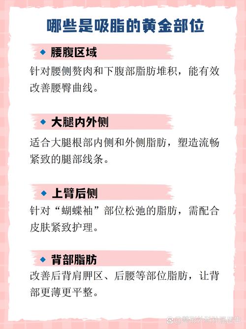 哪些身体部位不适合进行吸脂手术？