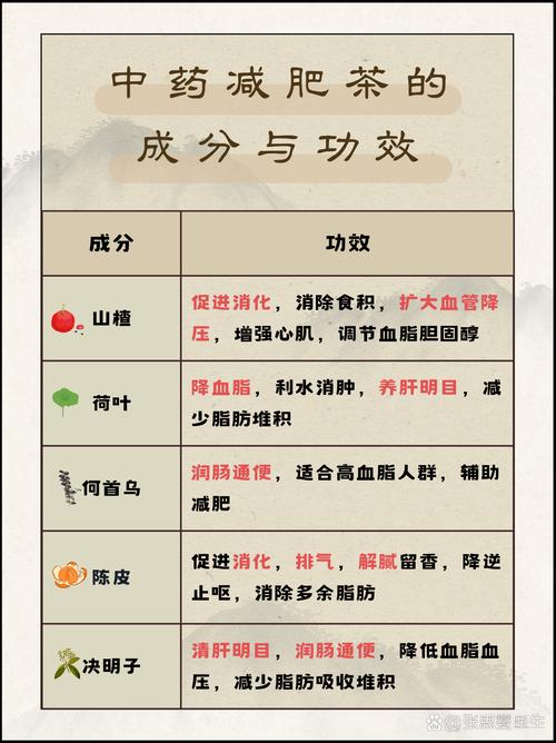 肥胖类型不同，瘦身中药茶的选择有何差异？