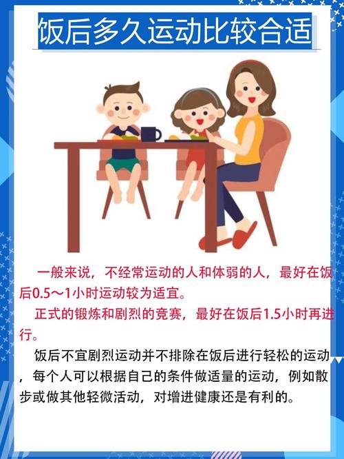 饭后多久适合进行运动锻炼？