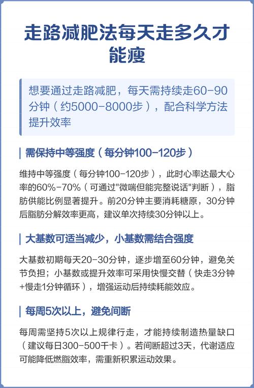 每天走多久才能有效实现走路减肥呢？