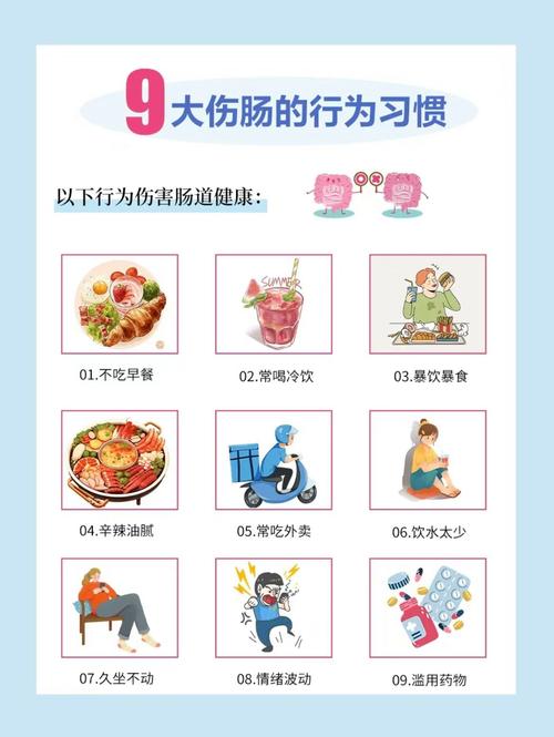 哪些坏习惯最严重地损害肠道健康？