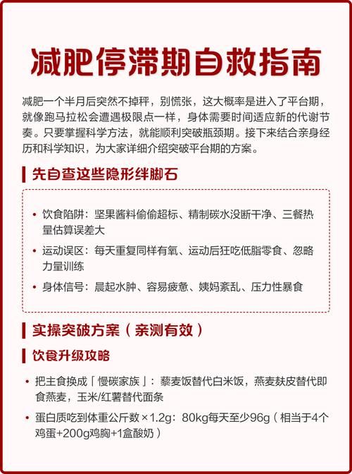如何突破减肥停滞期，找到持续减重的有效方法？