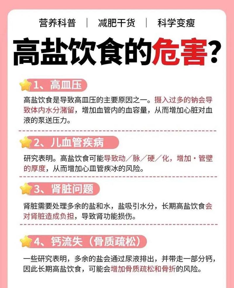 如何仅通过每天减少食盐摄入量来有效预防脂肪堆积？