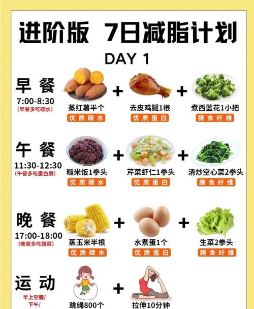 如何同过一整天的合理饮食和运动，实现白领族的减肥目标？
