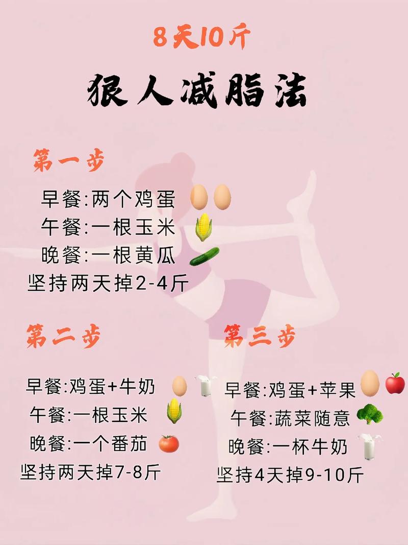 如何10天内健康减肥8斤？