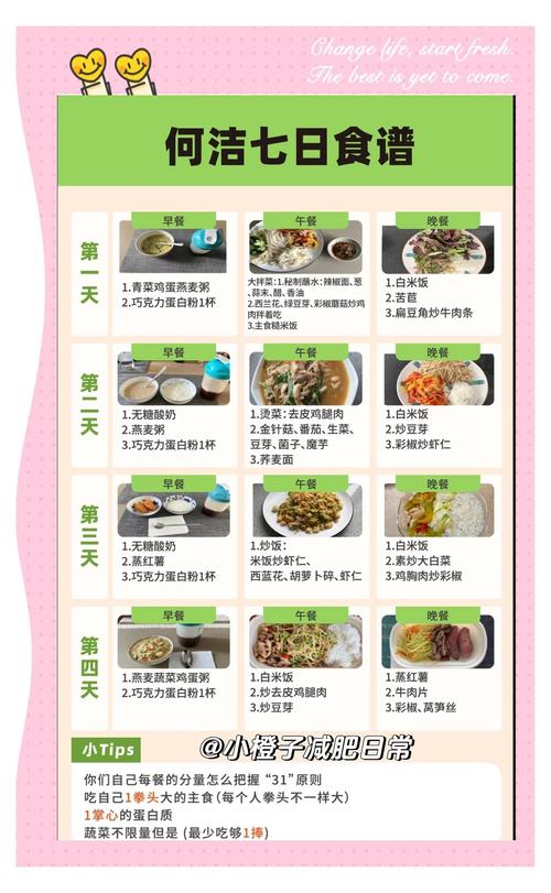 何洁公开的瘦身食谱是什么？她呼吁大家如何健康减肥？