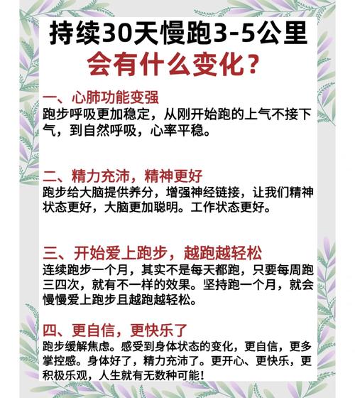 坚持跑步30分钟，身体会发生哪些显著变化？