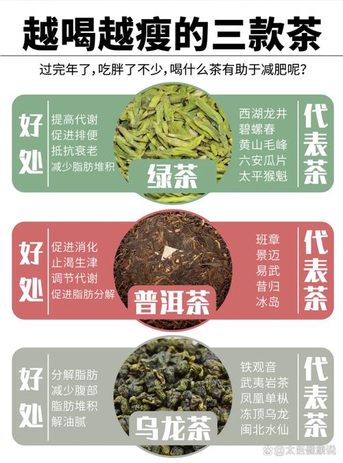 普洱茶和绿茶的减肥机制有何不同？