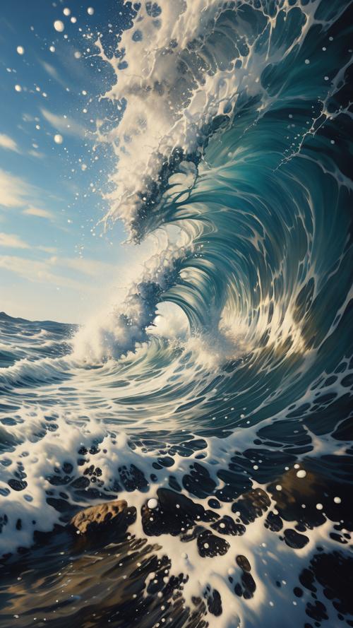 波涛汹涌的景象，怎嫩不让人勾魂摄魄呢？