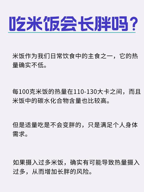 吃太多米饭会导致体重增加吗？
