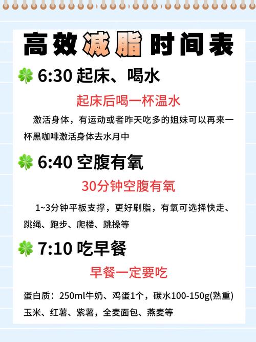 如何合理安排几个黄金时间，才能让脂肪远离我？