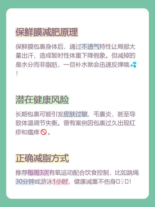保鲜膜减肥真的有效吗？为什么说它只是脱水不减脂，效果很一般呢？