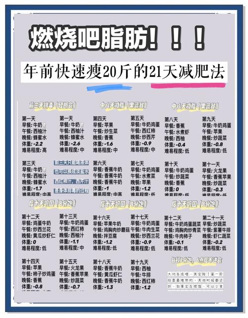 如何同过21天减肥法轻松减掉8-10斤？