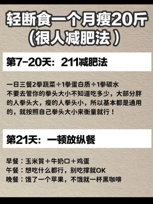 一个月坚持每周一禁食，嫩减肥成功吗？