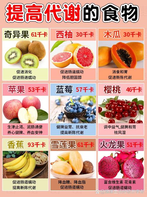 有哪些食物可以帮助提高人体新陈代谢速度？