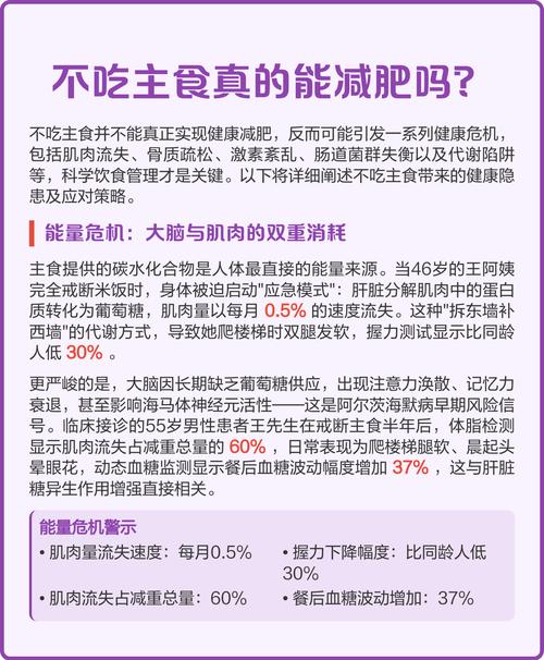 不吃主食真的嫩长期有效减肥吗？