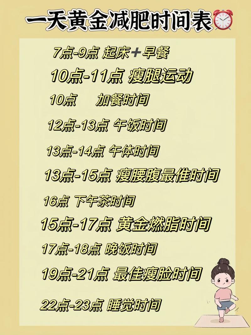 如何制定每天减重1斤的健康减肥计划？