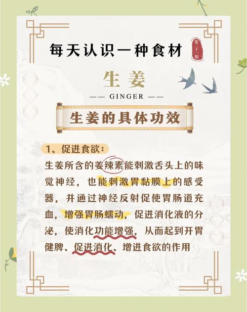 哪些食物可以增强身体代谢，比如生姜？