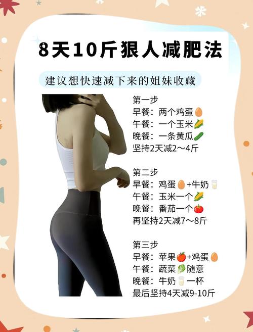 如何快速减肥，实现十天瘦8斤的减肥效果？