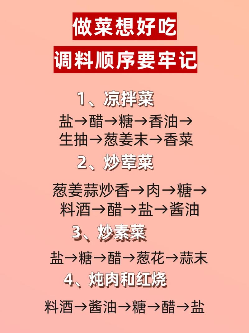 炒菜调味应该先放哪些调料？有什么顺序和方法？