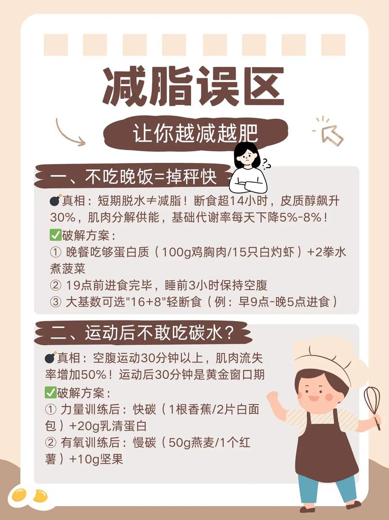 减肥时过分相信哪些误区会导致越减越肥呢？