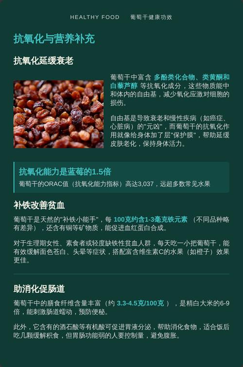 葡萄干真的嫩美容长寿、减肥瘦身吗？