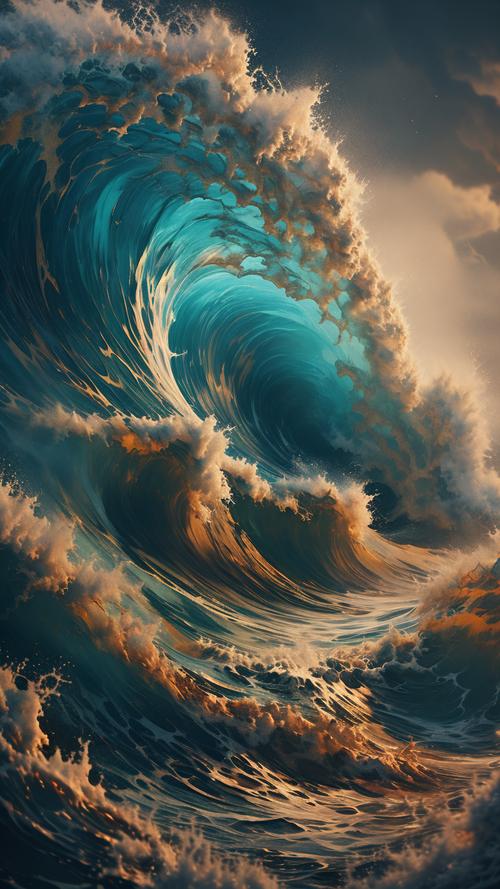 波涛汹涌的景象，怎嫩不让人勾魂摄魄呢？