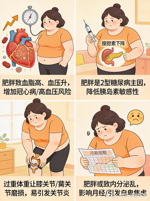 女性肥胖是否与心脏病、糖尿病、高血压等疾病存在直接关联？