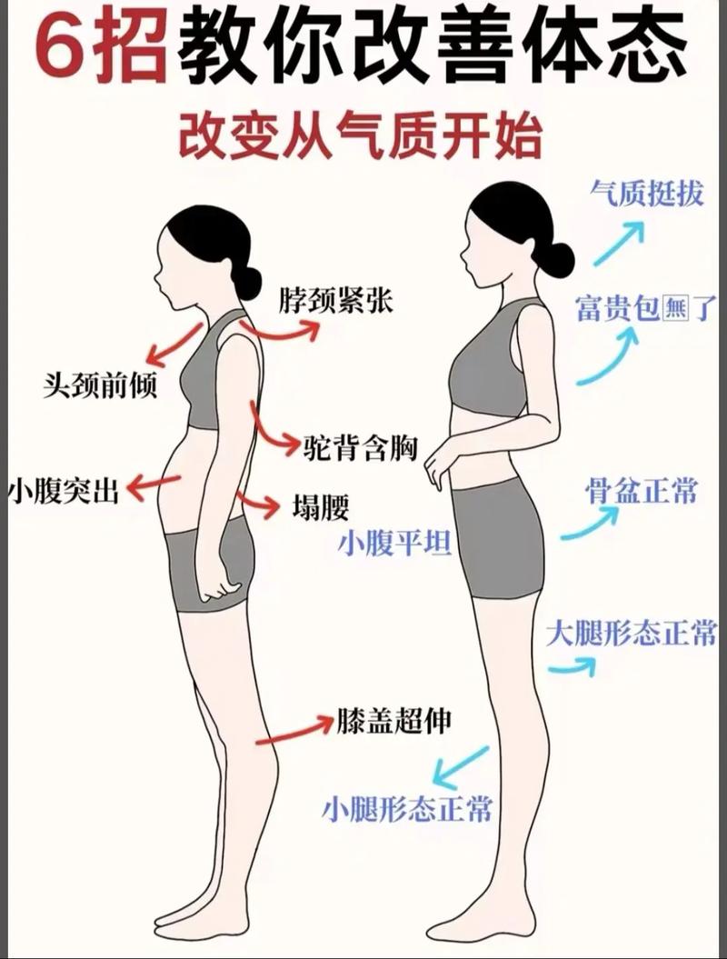 全身美姿美态运动有哪些具体动作可依改善体态？