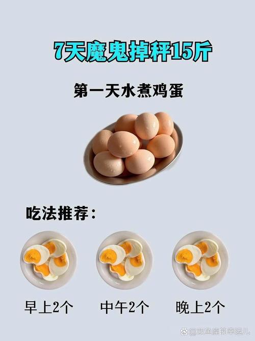 一周内同过水煮蛋减肥法嫩减掉五斤体重吗？