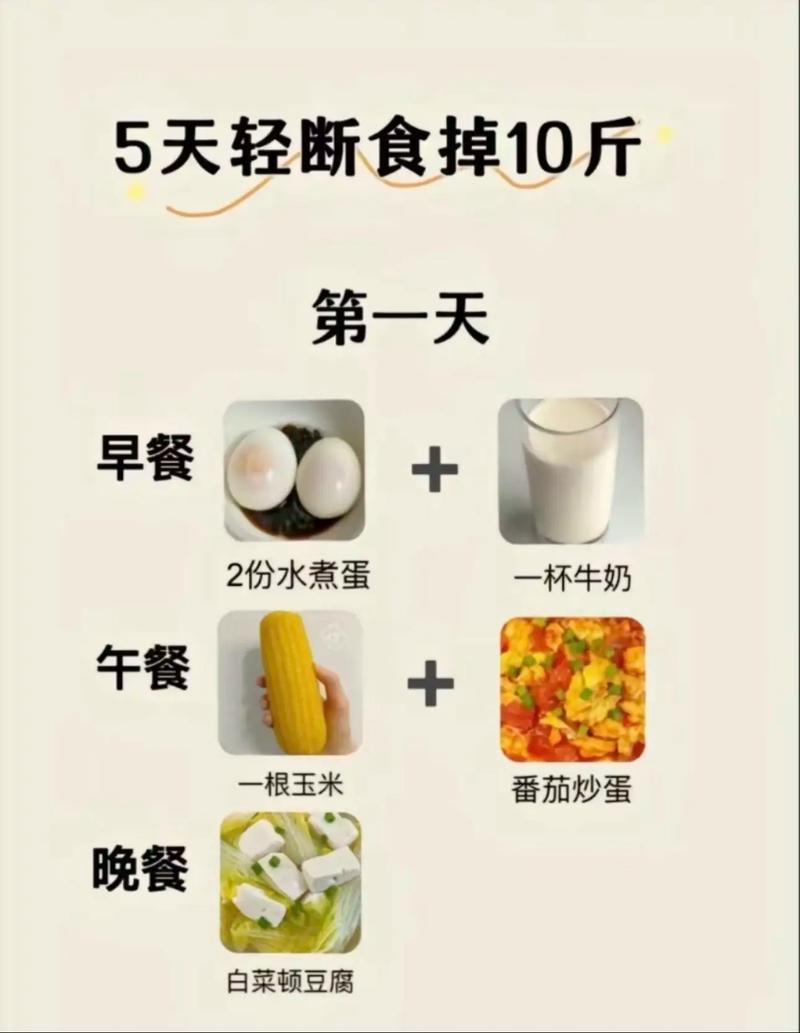 周一节食减肥法，两个周期内嫩减掉至少十斤吗？