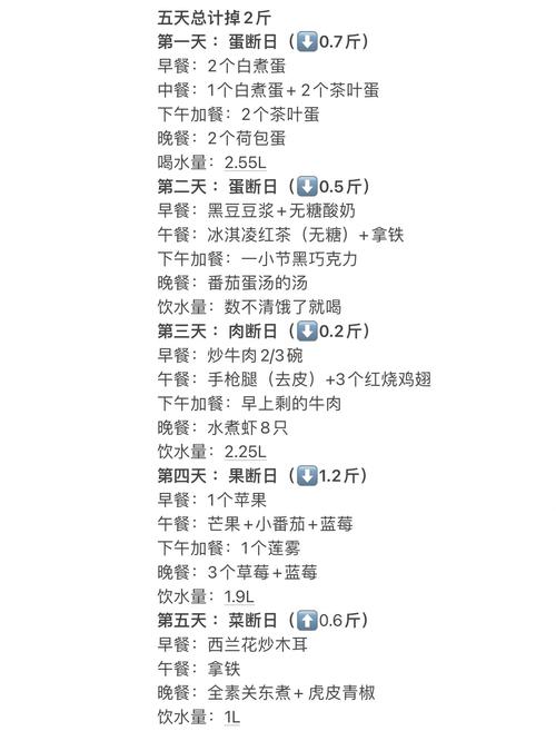 五天内快速减肥的方法有哪些？